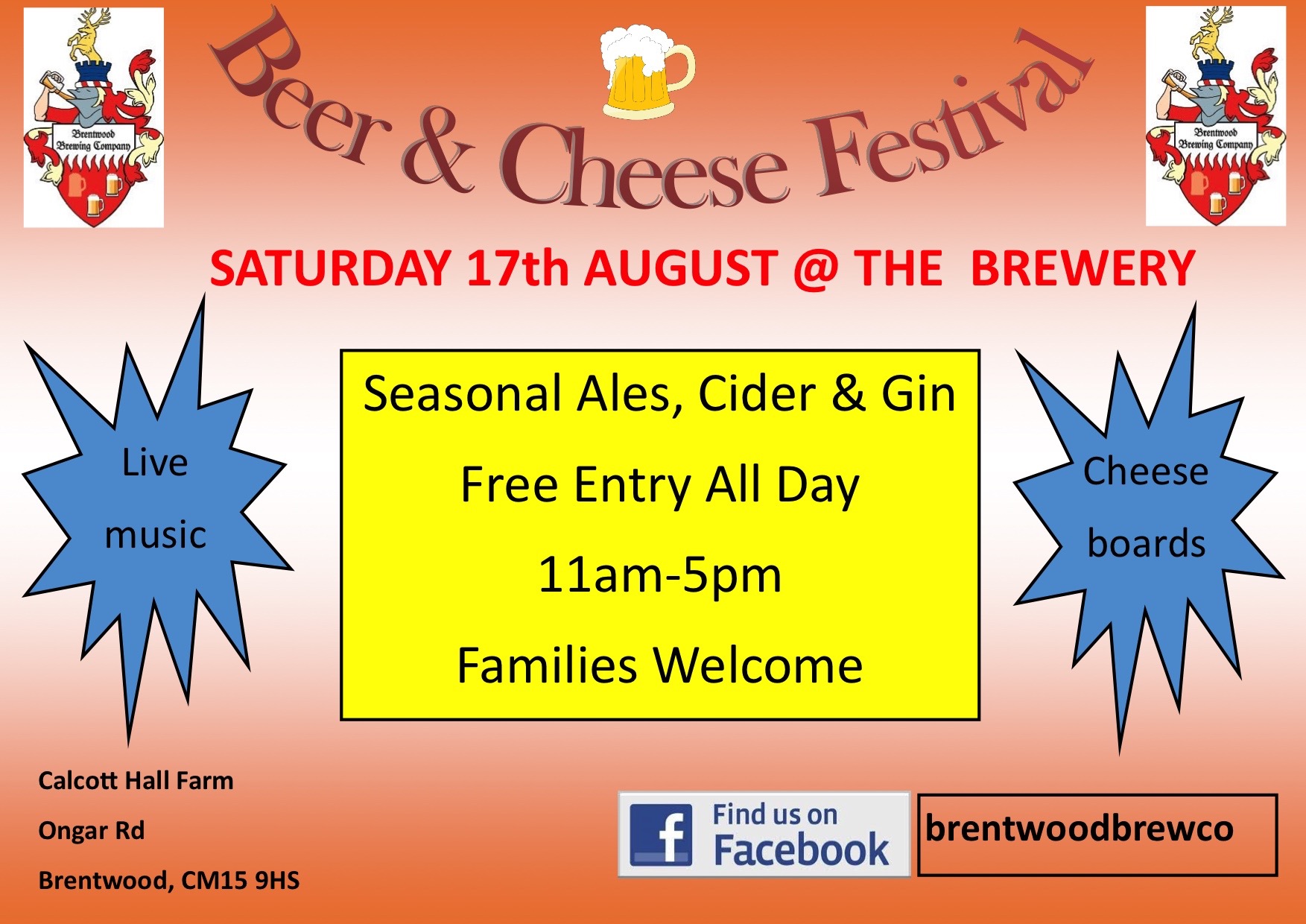 Beer & Cheese Festival Brentwood Brewing Company